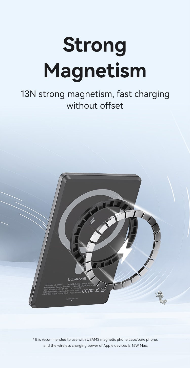 Magnetic Wireless Fast Charging Power Bank